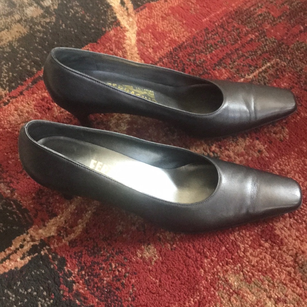 Previously worn Authentic Vintage Ferragamo heels.